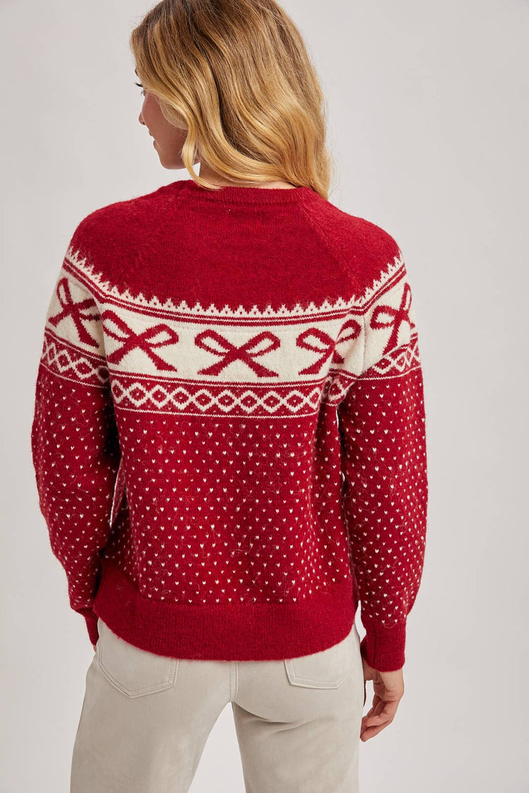 FESTIVE HOLIDAY KNIT SWEATER