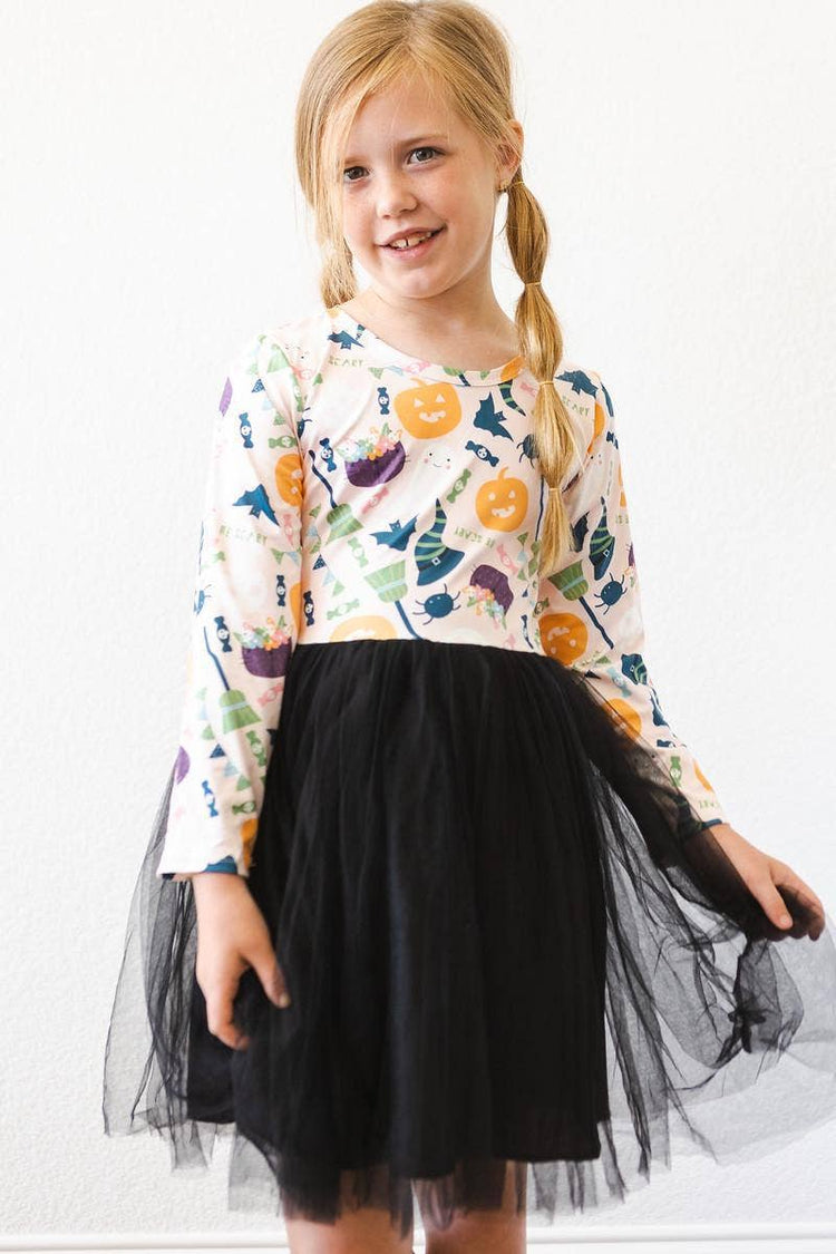 Trick or Treat L/S Tutu Dress
