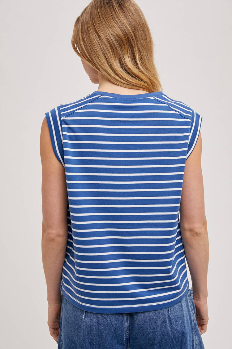 Striped Muscle Tee