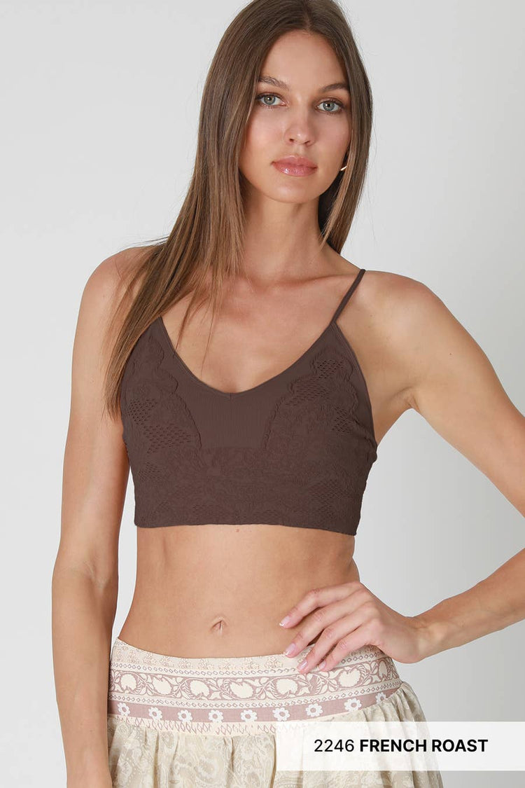 Lace Embroidered Bralette