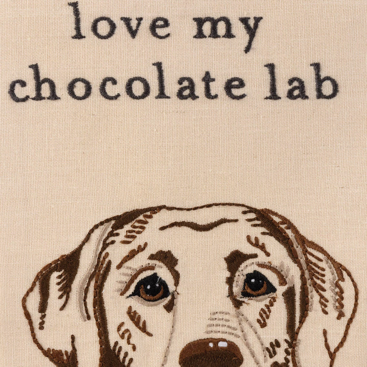 I Love My Chocolate Lab Kitchen Towel