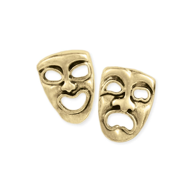 Literary Quotes Tragedy & Comedy Post Earrings