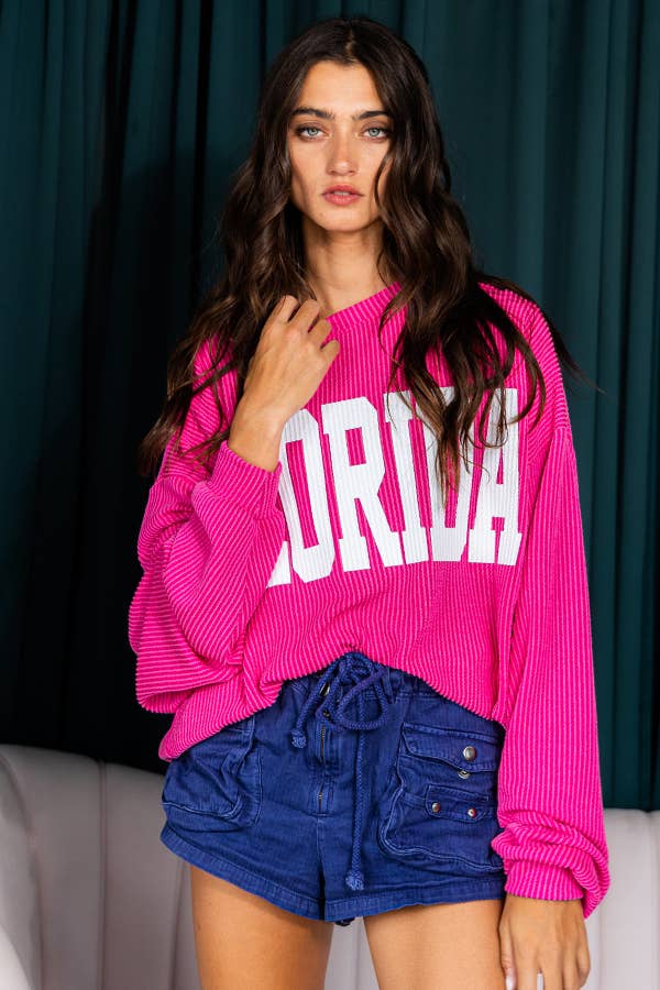 Florida Comfy Oversize Graphic Sweatshirt