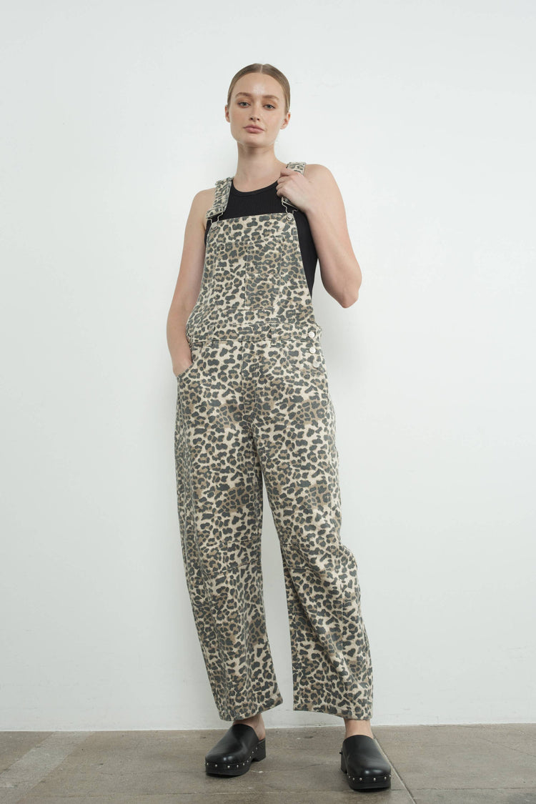SLOUCHY RELAX FIT DENIM OVERALL