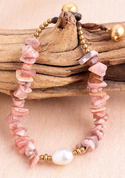 Sandstone Pearl Bracelet