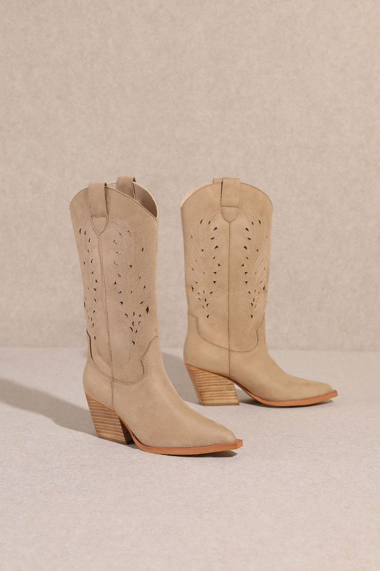 Olivia Western Cut Out Detail Boot