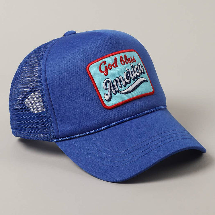 God Bless America Embroidery Patch Foam Hat