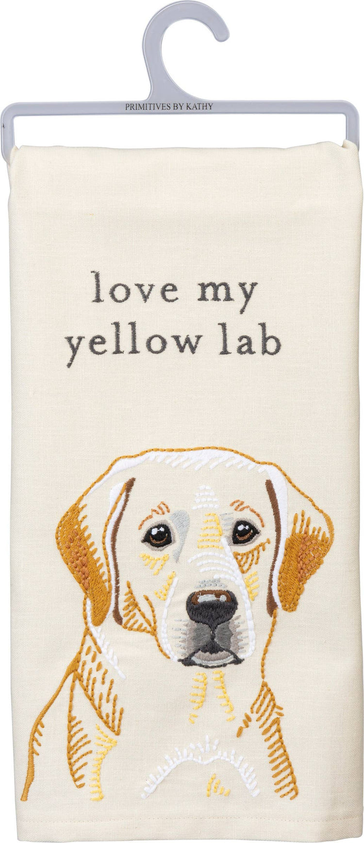 Love My Yellow Lab Kitchen Towel