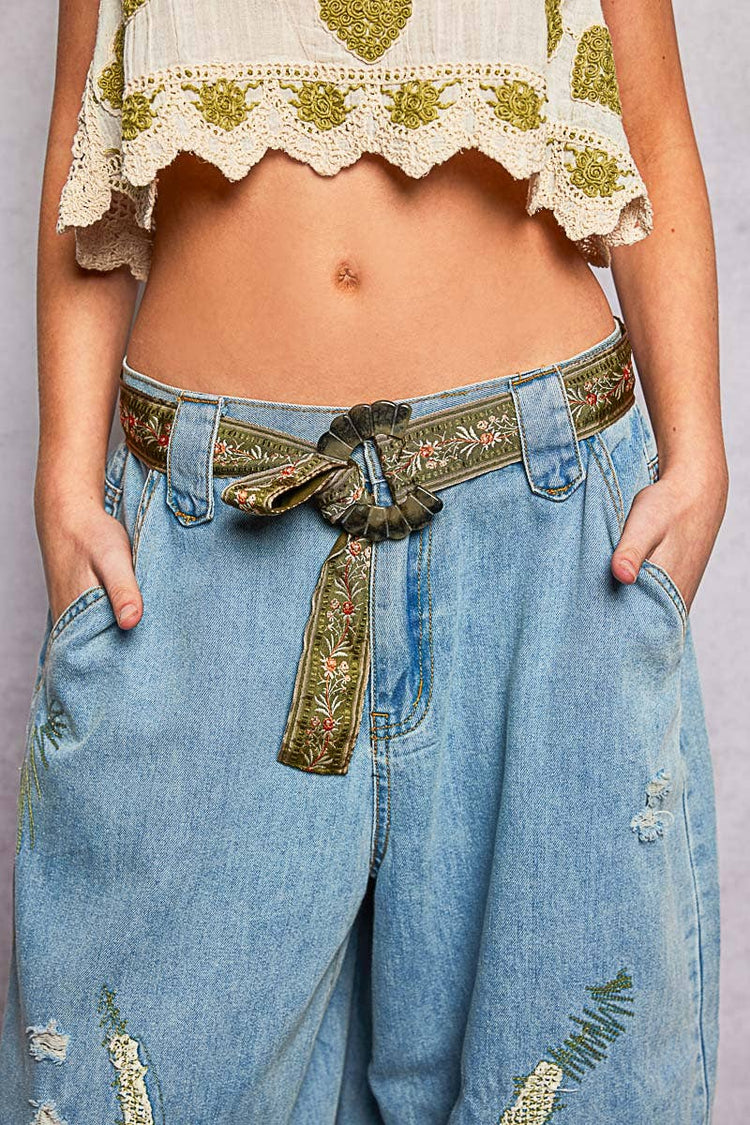 Embroidered Floral Pattern
