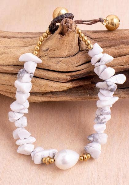 Sandstone Pearl Bracelet