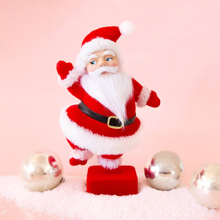 Retro Dancing Christmas Santa | Red