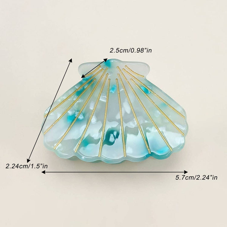 OCEAN SHELL SMALL HAIR CLAW CLIPS