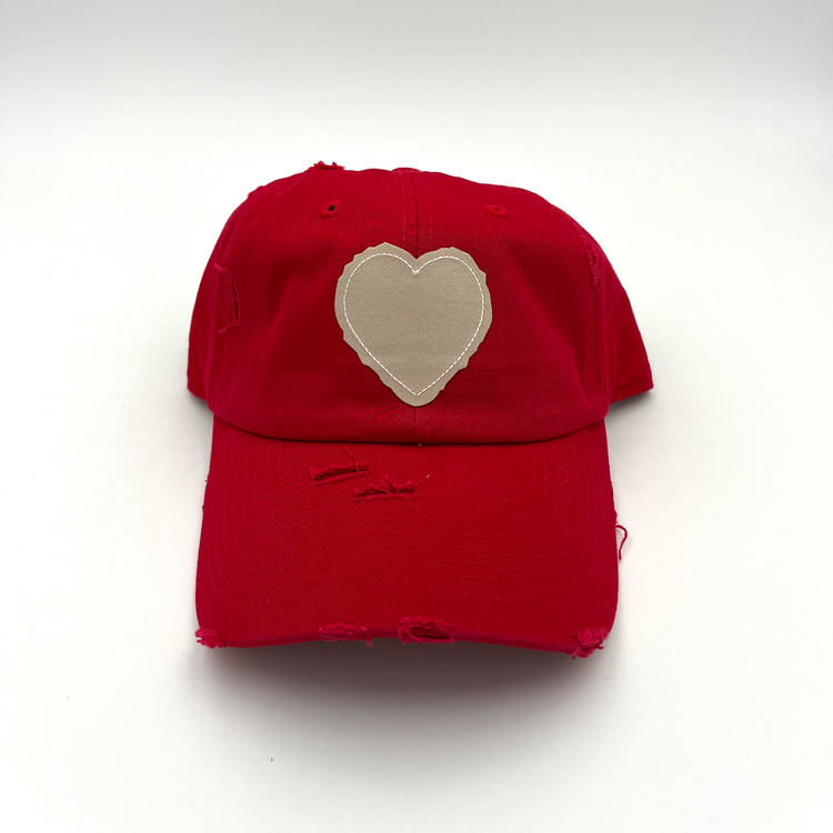 Heart Patch Hats
