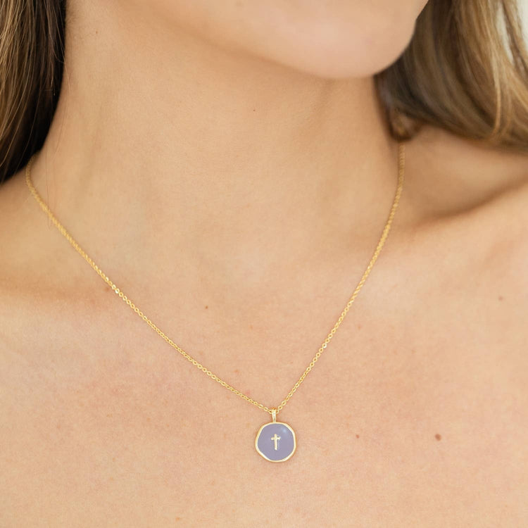 Tiny Cross Pendant Necklace