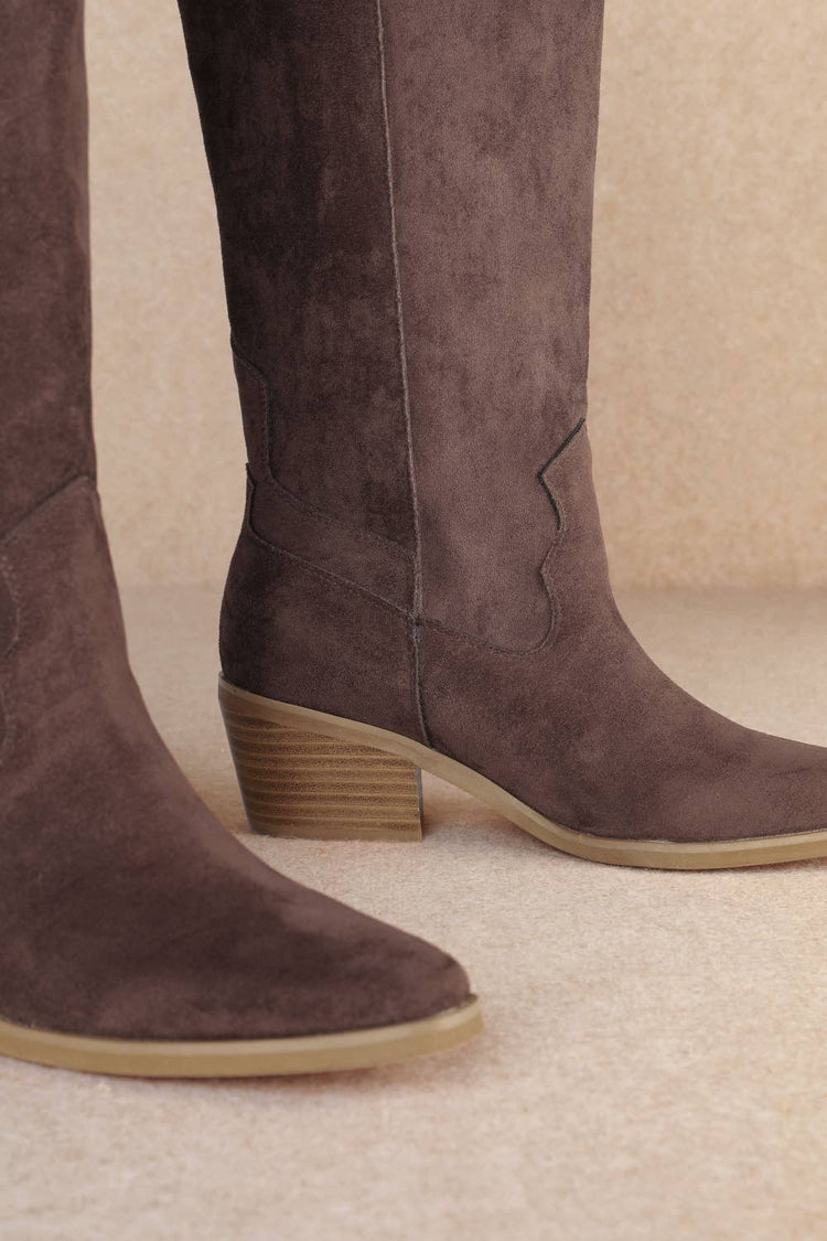 JULIETTE SLEEK MODERN WESTERN TALL BOOTS