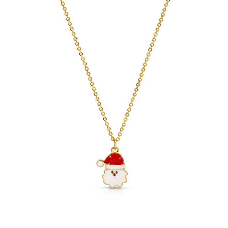 Delivering Joy | Enamel Santa Pendant