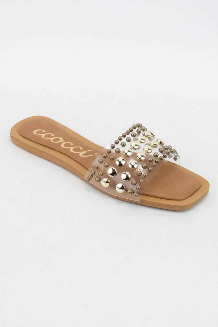 Chrissy Stud Embellished Sandal