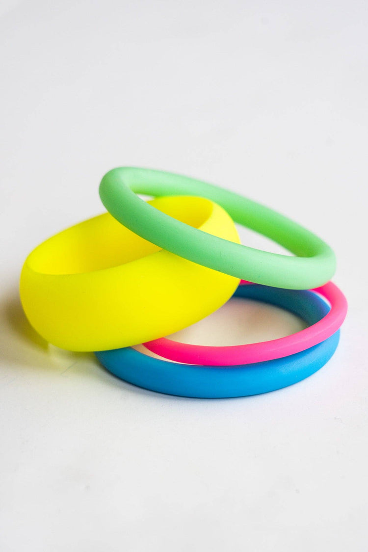 Neon Green Resin Bangles