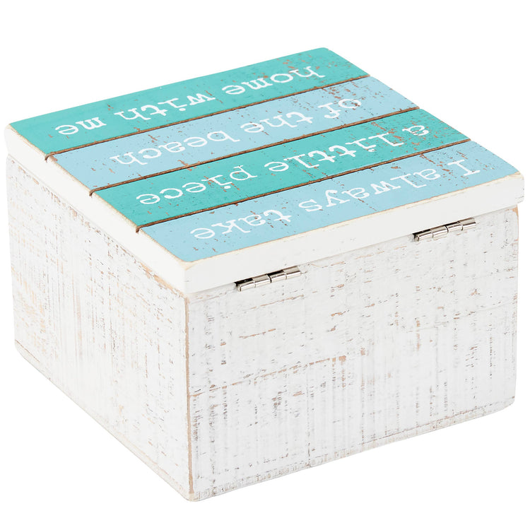 Beach Slat Hinged Box