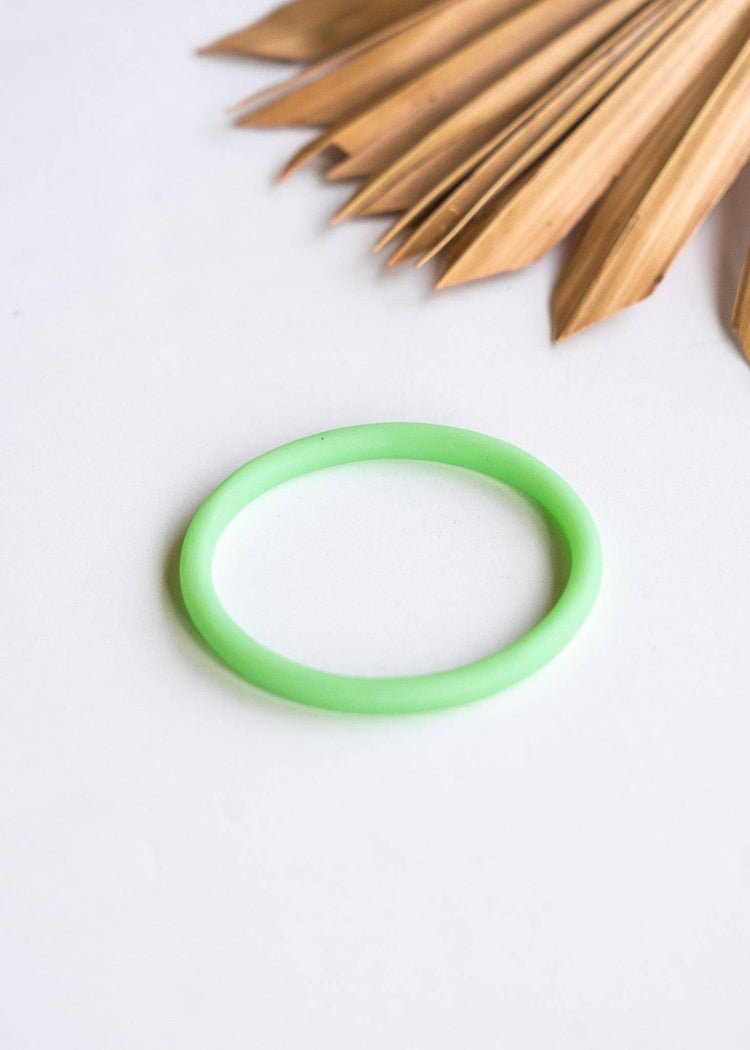 Neon Green Resin Bangles