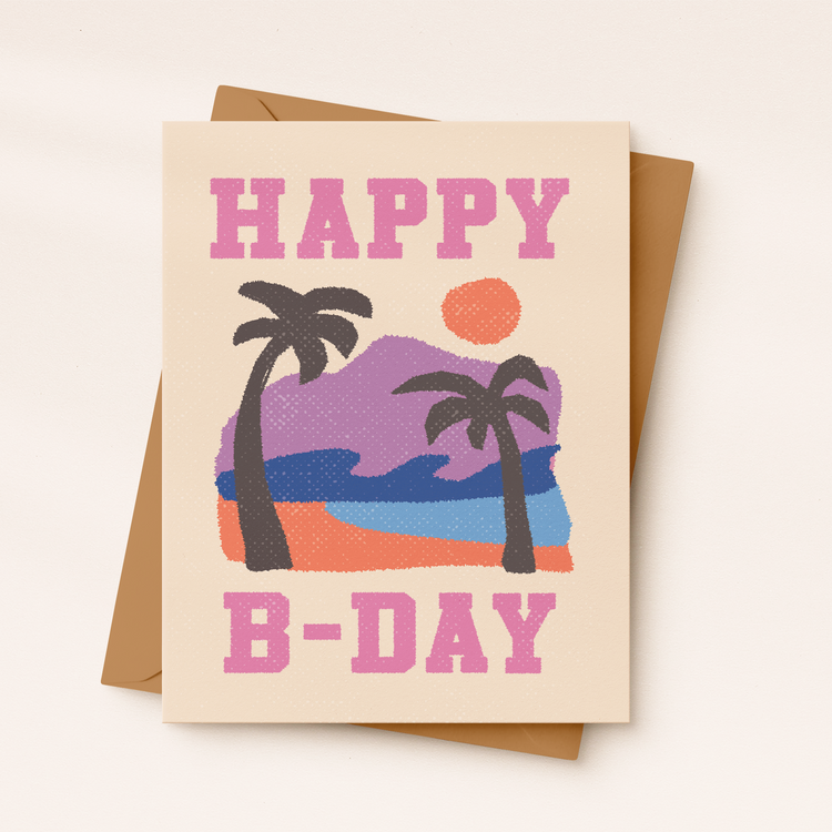 Beach Birthday Card | Summer Birthday Card | Coastal card