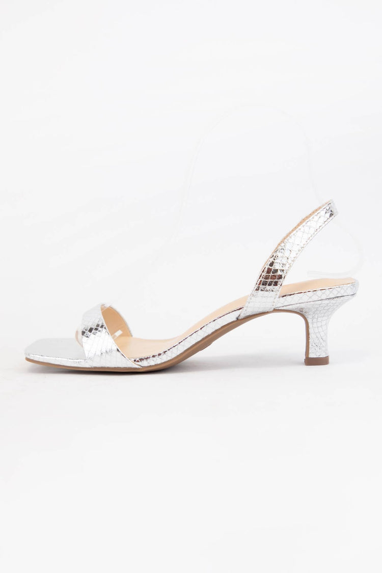 ABLE SIMPLE STRAP SQUARE-TOE KITTEN HEELS