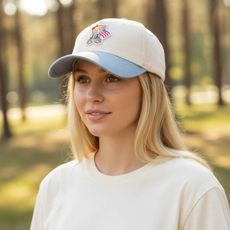 Classic Canvas Hat–Star Spangled Bear