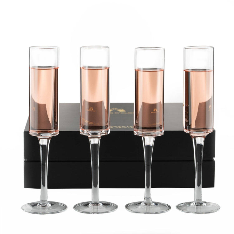 Champagne Flutes - Crystal Mimosa Glasses 6 oz (1pc)