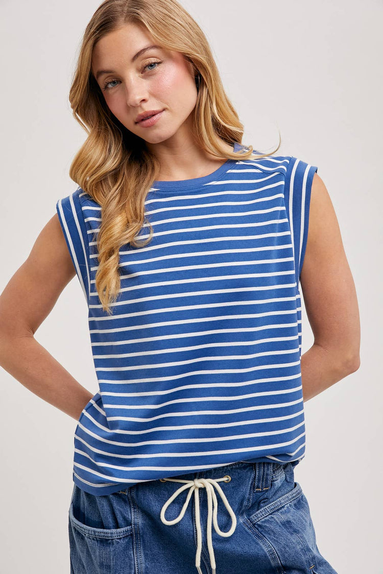 Striped Muscle Tee
