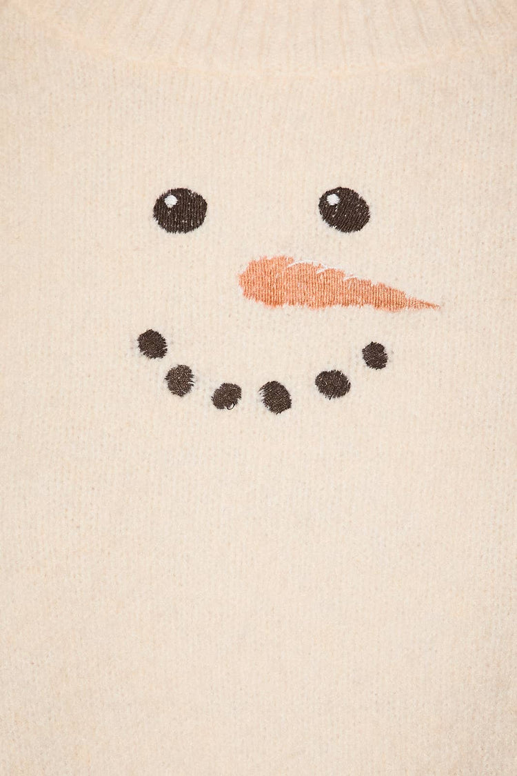 EMBROIDERY DETAIL SWEATER TOP
