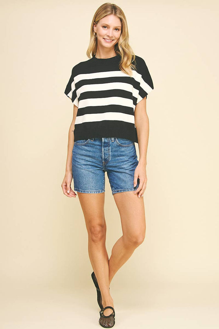 Stripe Sweater Vest