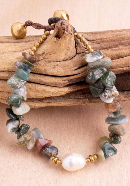 Sandstone Pearl Bracelet