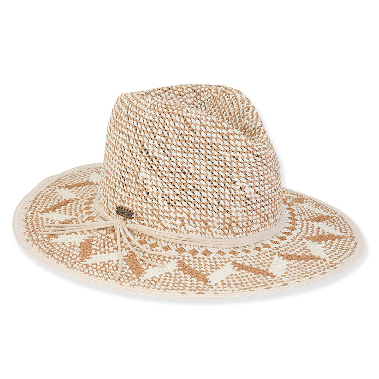 Tan, Paper Straw Safari, Brim 3.5"