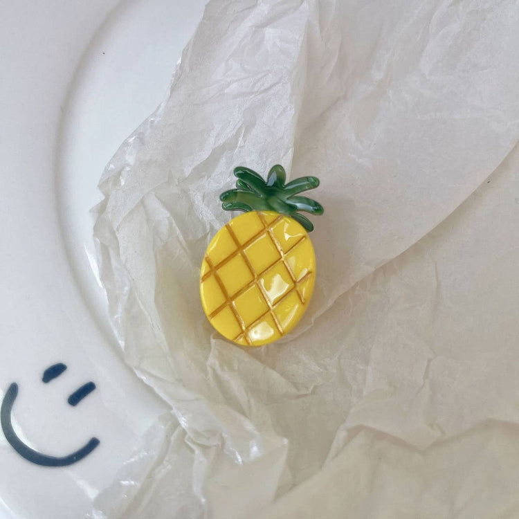 FRUIT CUTE STRAWBERRY ACETATE MINI HAIR CLAW CLIPS