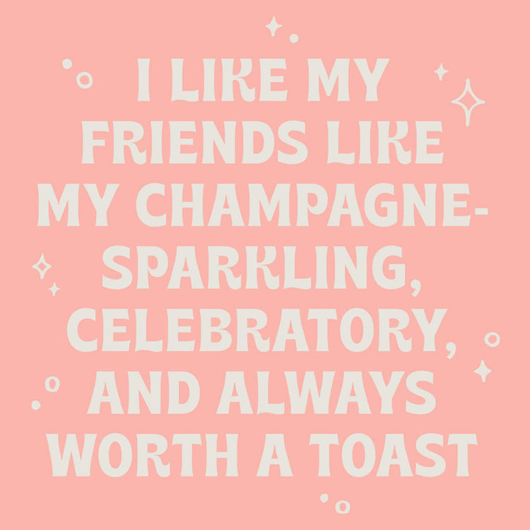 Funny Party Cocktail Napkins | Friends Like Champagne