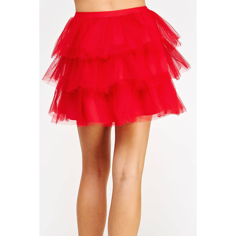 Tulle Frills Mini Skirt