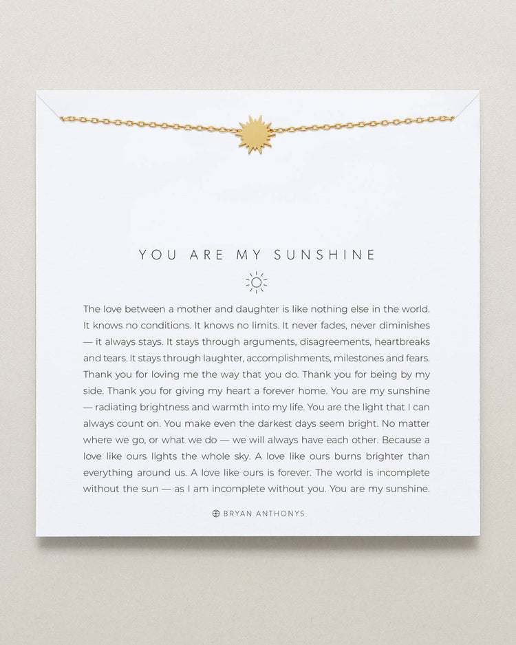 You Are My Sunshine Icon Necklace