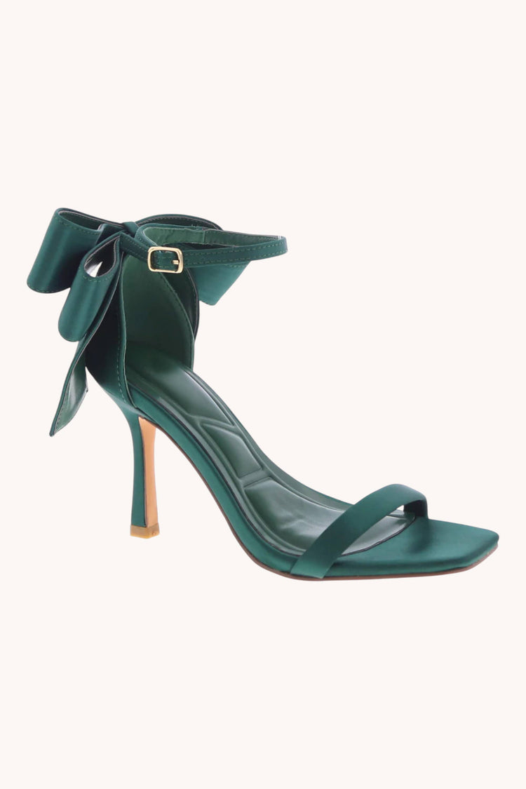 VENUS SATIN RIBBON STILETTO ANKLE STRAP HEELS