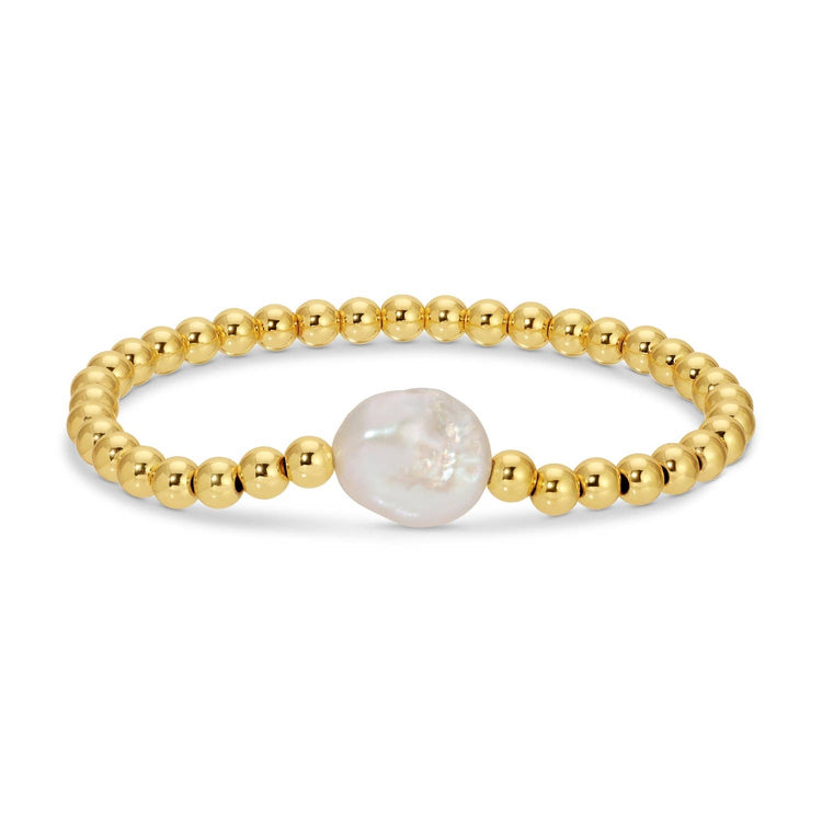 Beaded Bracelet With Baroque Pearl