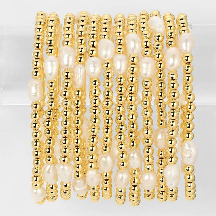 Stretch Medium Pearl 4mm Bracelets