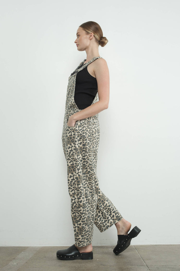 SLOUCHY RELAX FIT DENIM OVERALL