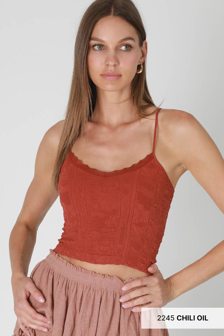 Double Lace Trim Cami