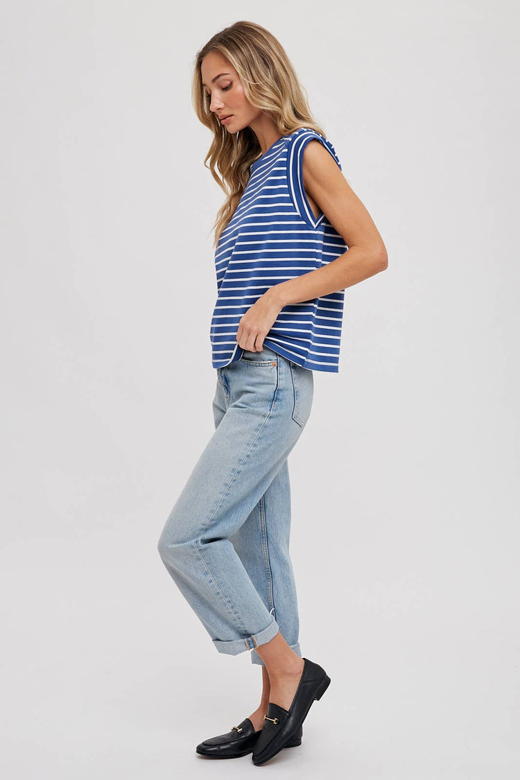 Striped Muscle Tee