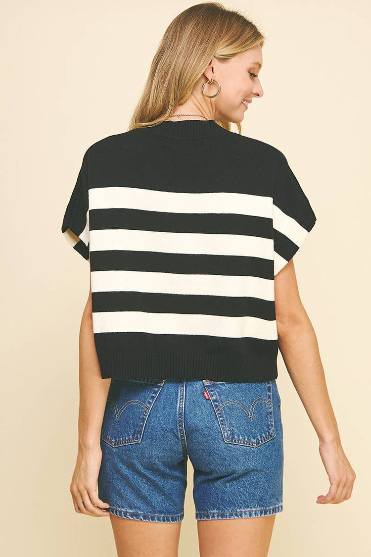 Stripe Sweater Vest