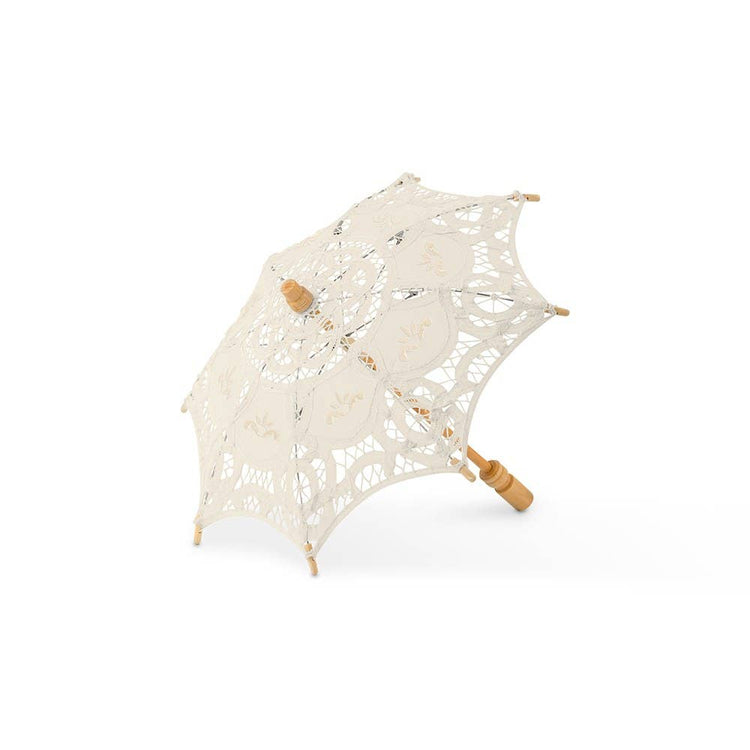 Small Antiqued Battenburg Lace Parasol
