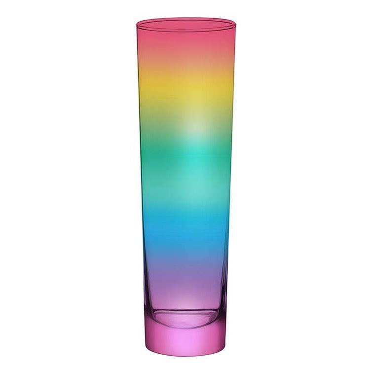 Rainbow Flat Champagne Glass