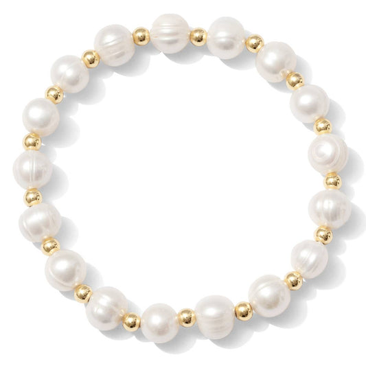 Pearl & Bead Stretch Bracelet