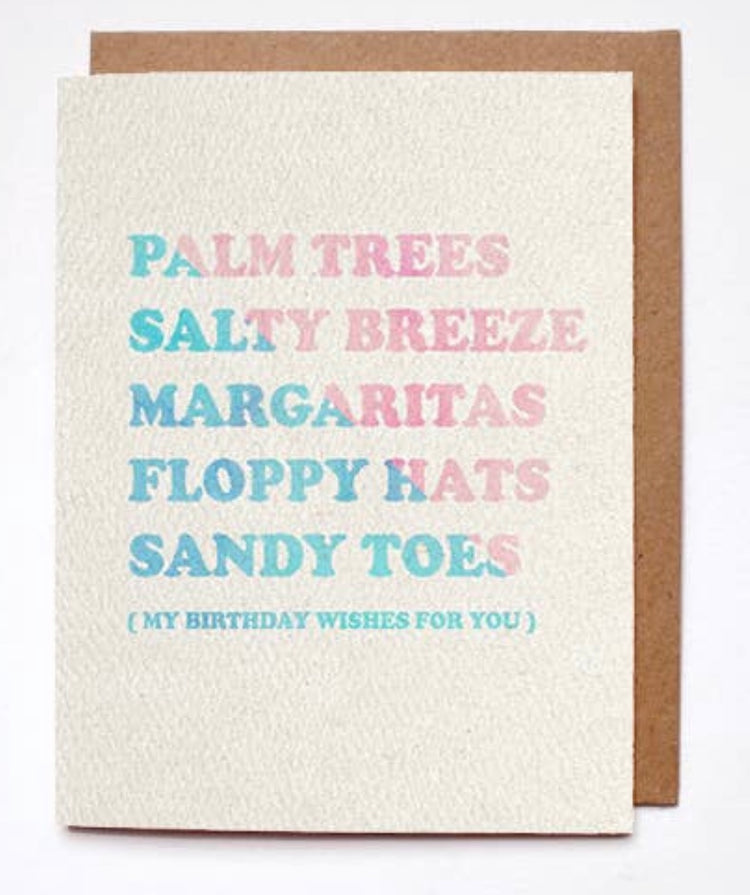 Cards printed with Aloha