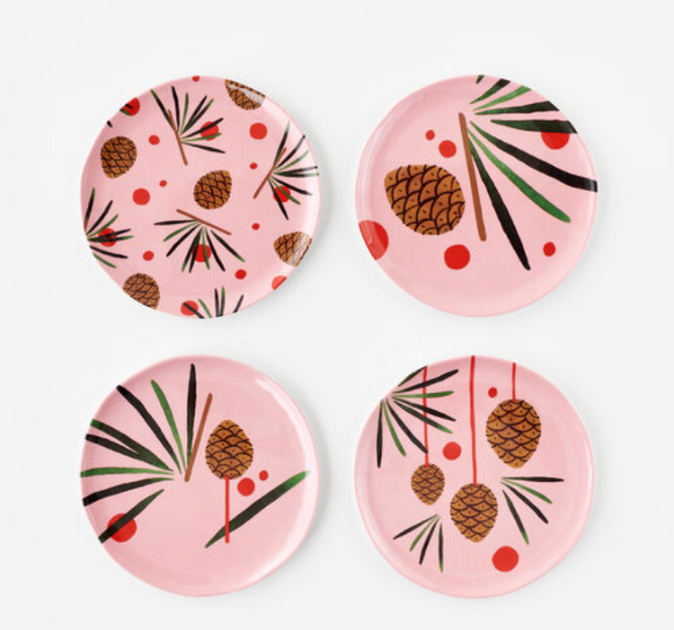 Winter Forest "Handmade" Pinecone Plate