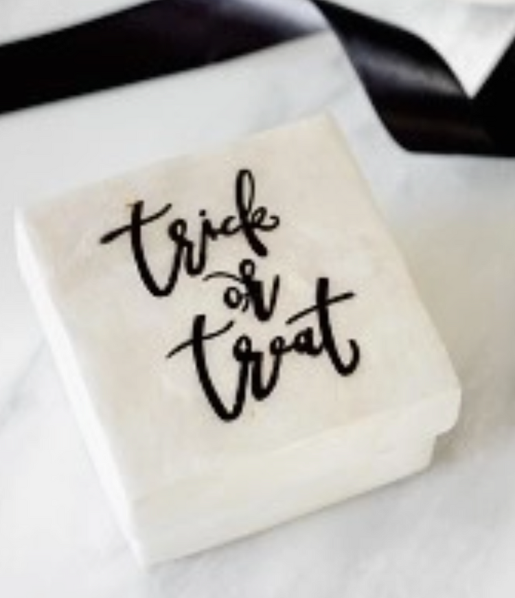 Trick or Treat Capiz Shell Box